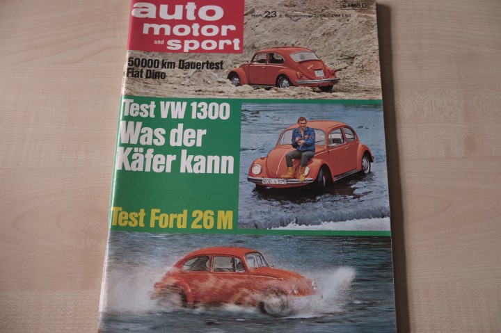 Deckblatt Auto Motor und Sport (23/1969)